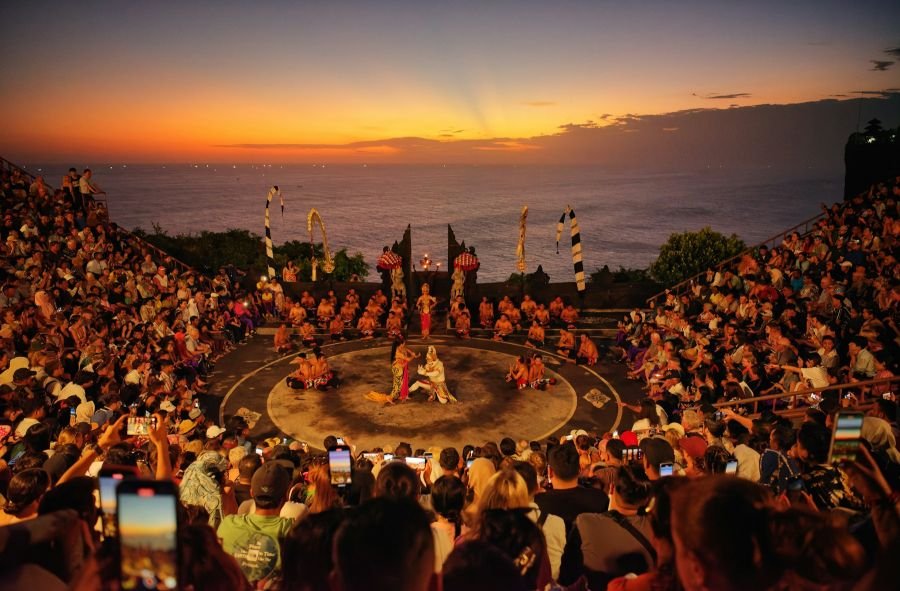 Kecak fire dance performance at Uluwatu Temple