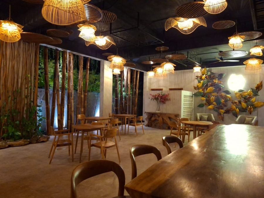 Restaurant at night