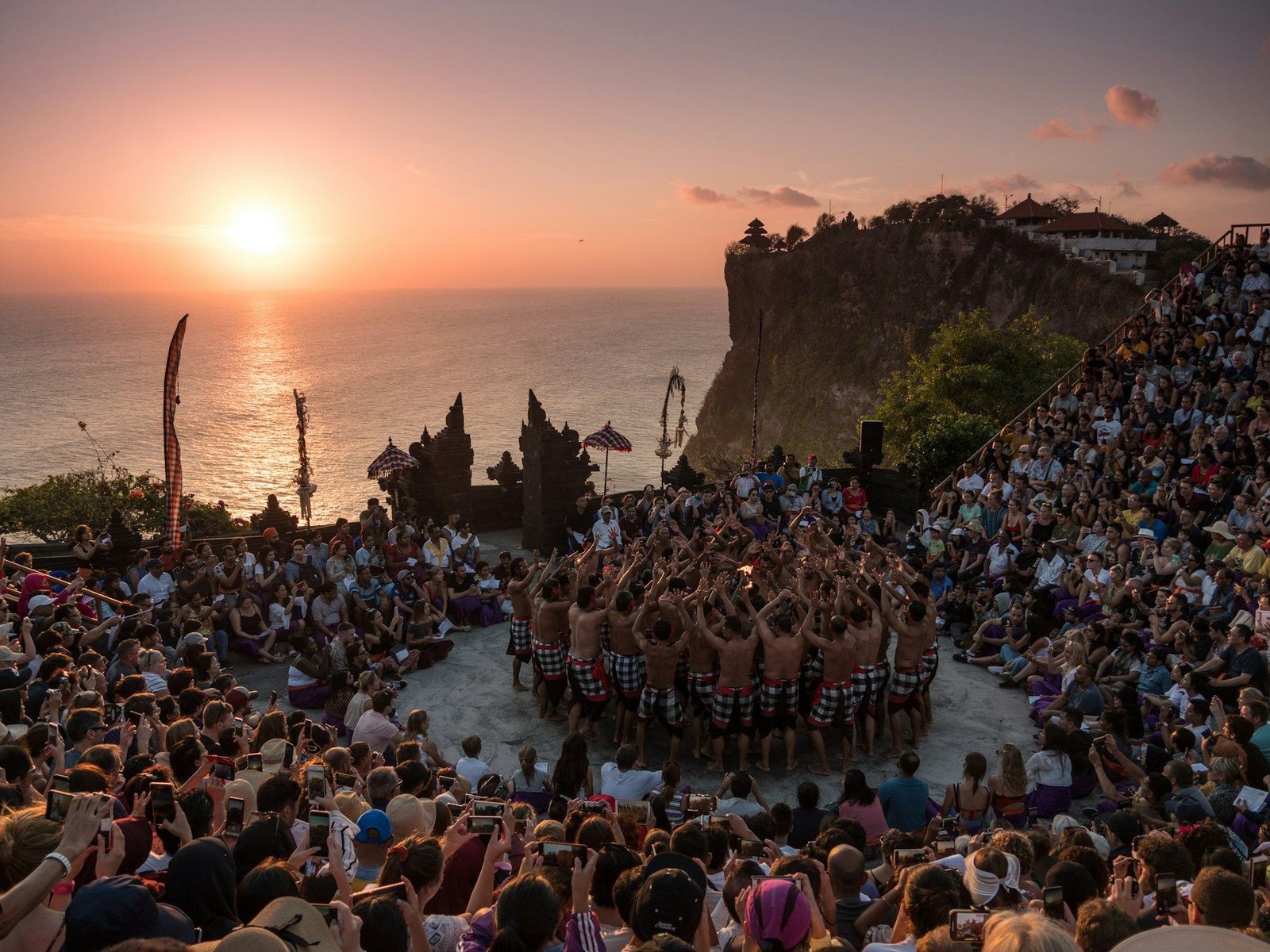 Sunset over the cliffs of Uluwatu, Bali